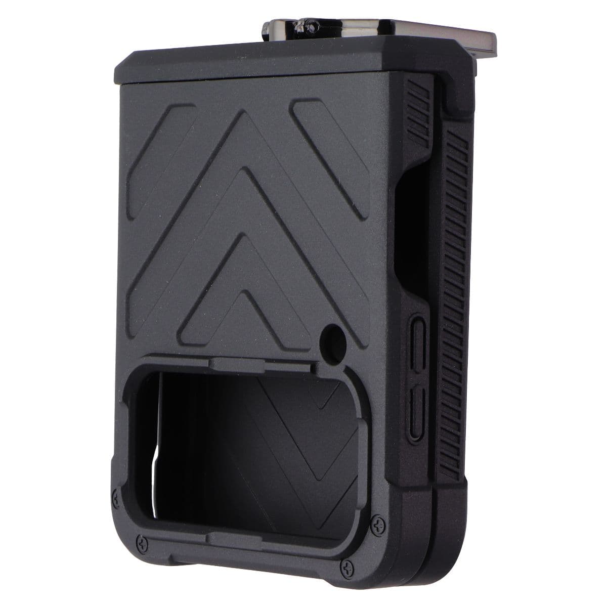 Generic Case with Black Hinge for Samsung Galaxy Z Flip4  - Black image 4