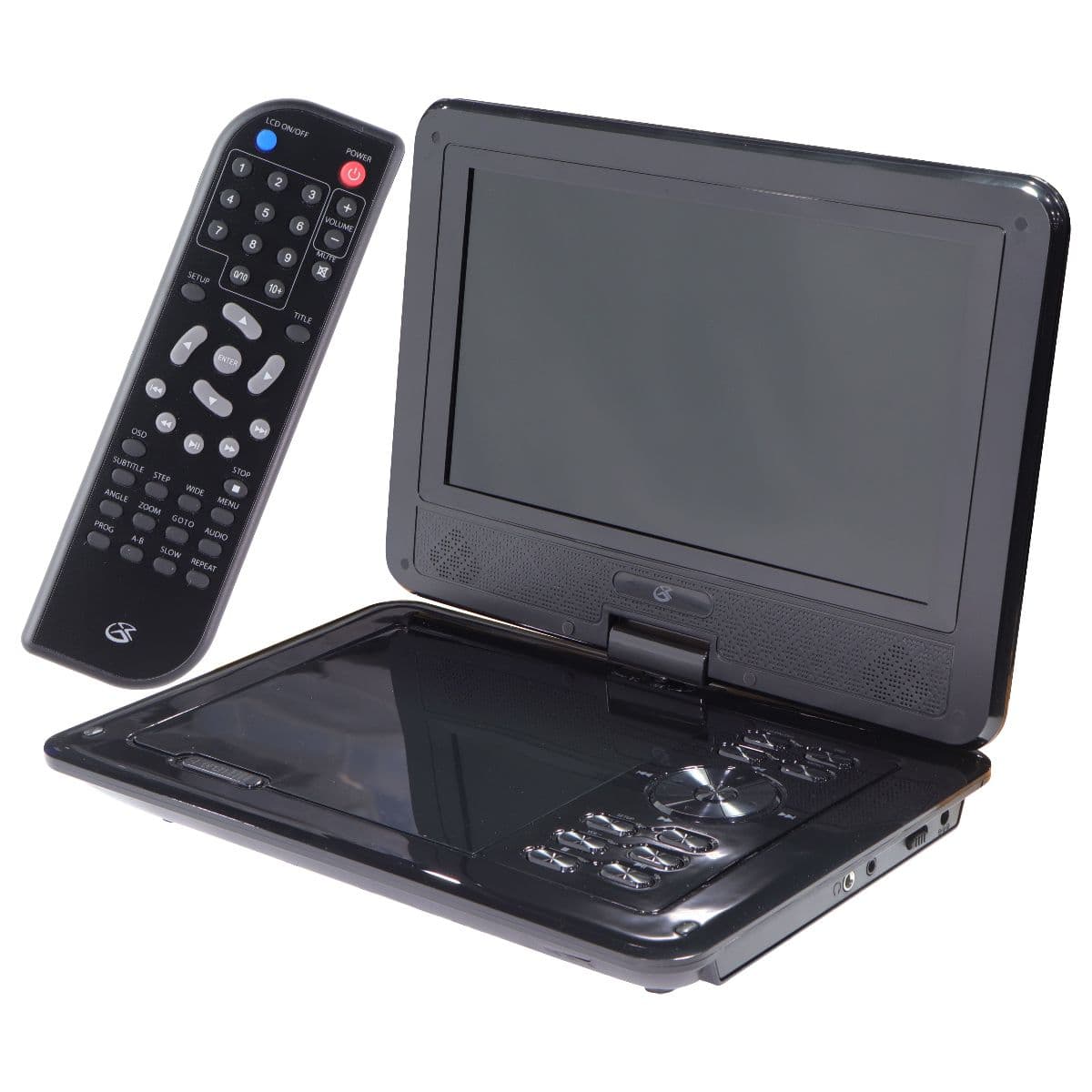 GPX 9-inch Standard Portable DVD Player with Remote - AV Out/Playback Controls