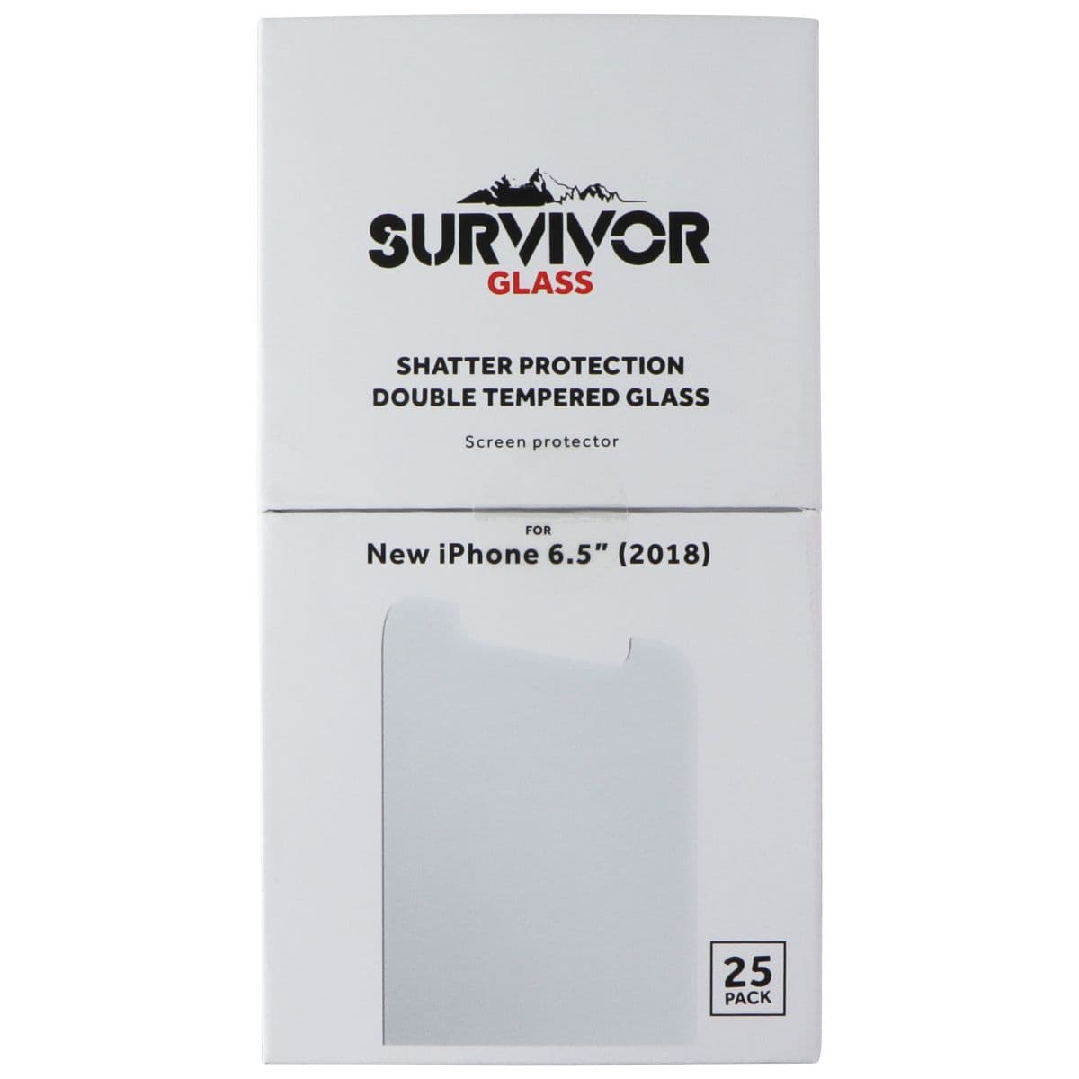 Griffin Survivor Glass Screen Protector for Apple iPhone XS Max - 25 Pack image 1