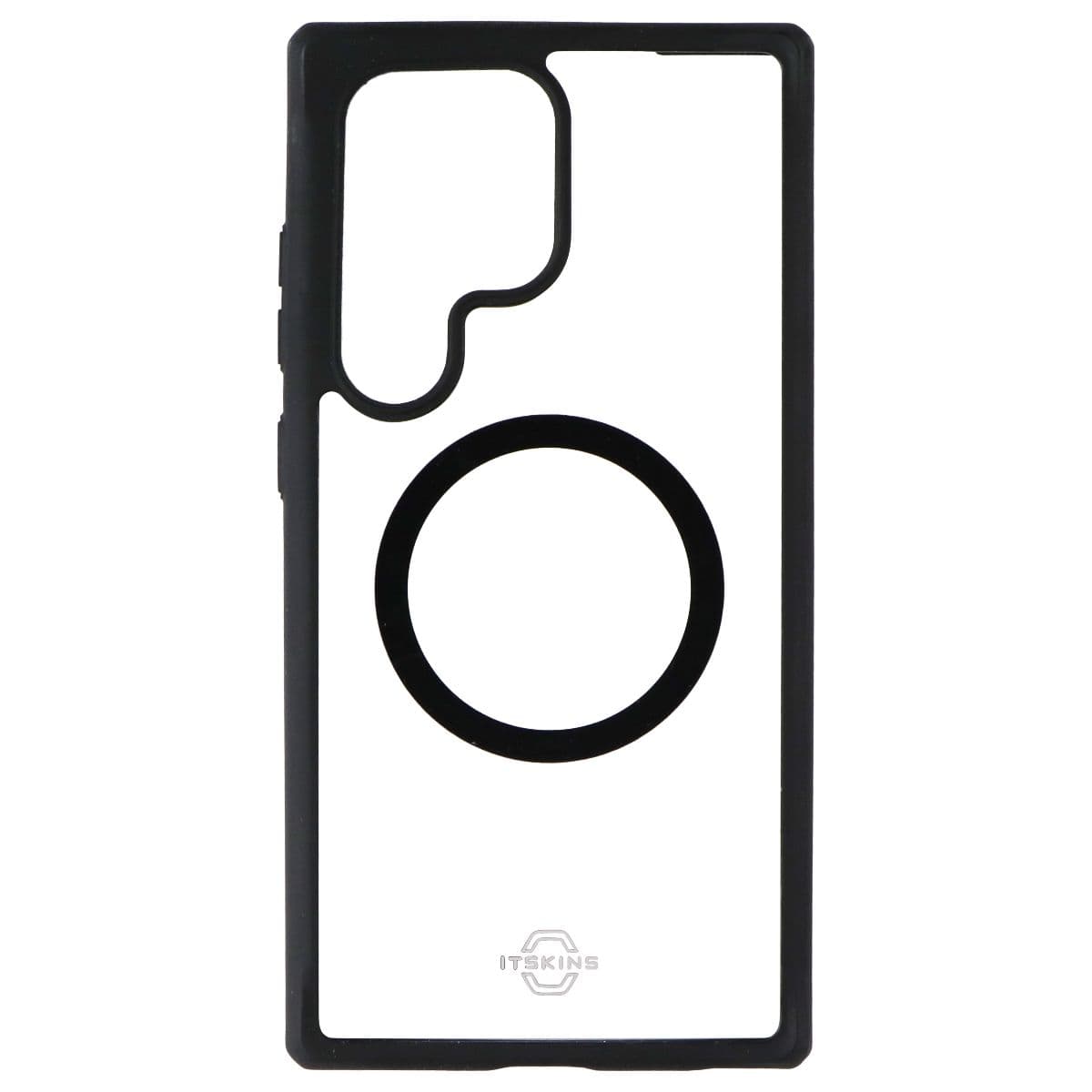 ITSKINS Hybrid_R // Solid Case for Samsung Galaxy S24 Ultra - Black/Transparent image 2