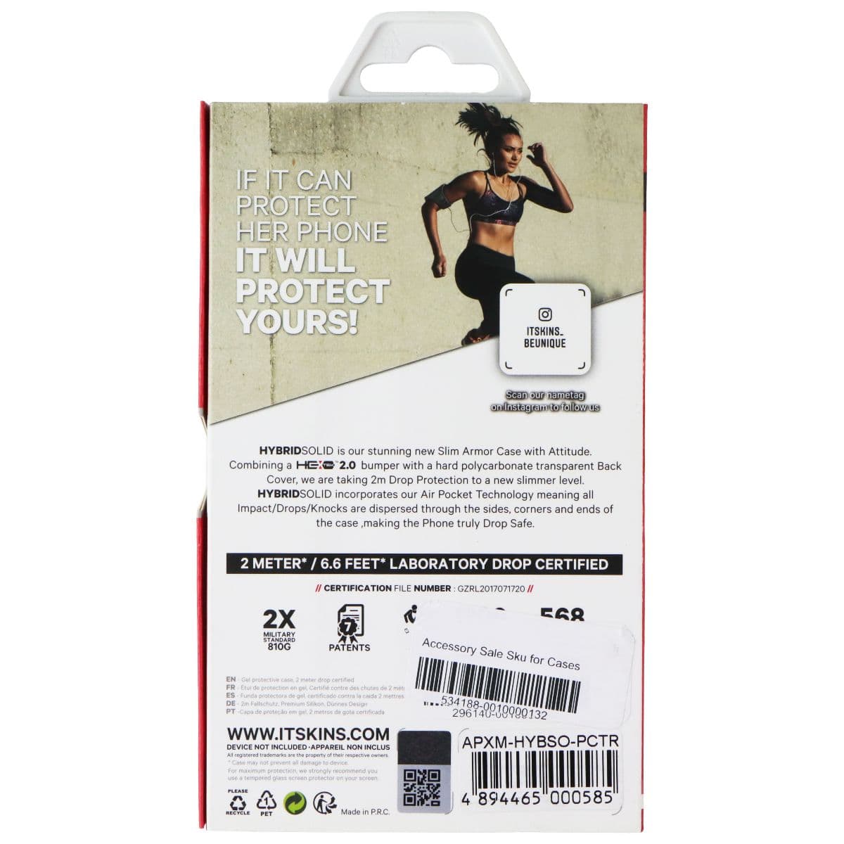 ITSKINS Hybrid Solid Series Case for Apple iPhone 11 Pro Max - Coral/Transparent image 2