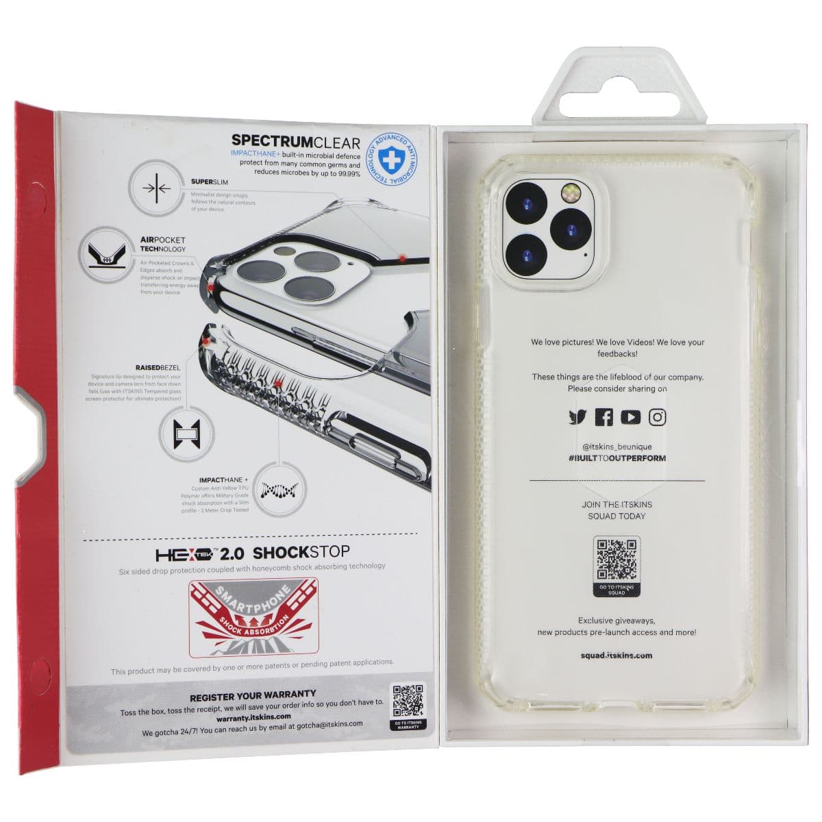 ITSKINS Spectrum Clear Case for Apple iPhone 11 Pro Max - Clear image 3