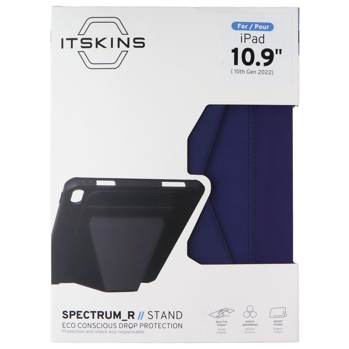 ITSKINS Spectrum_R Stand for Apple iPad 10.9-in 10th Gen 2022 - Blue image 1