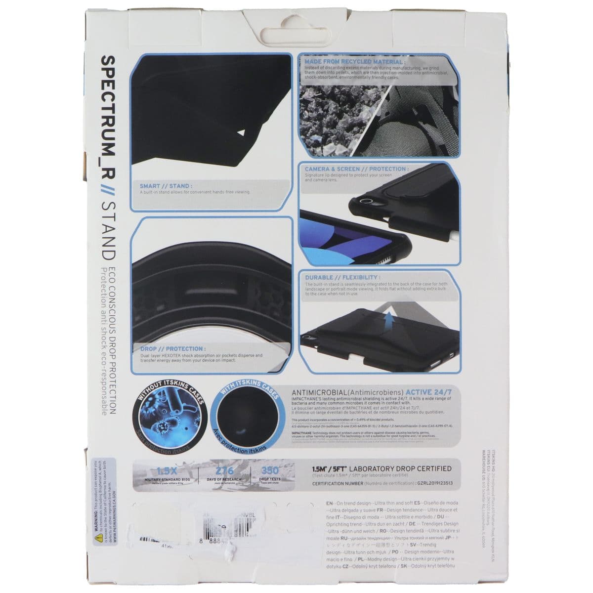 ITSKINS Spectrum_R Stand for Apple iPad 10.9-in 10th Gen 2022 - Blue image 2