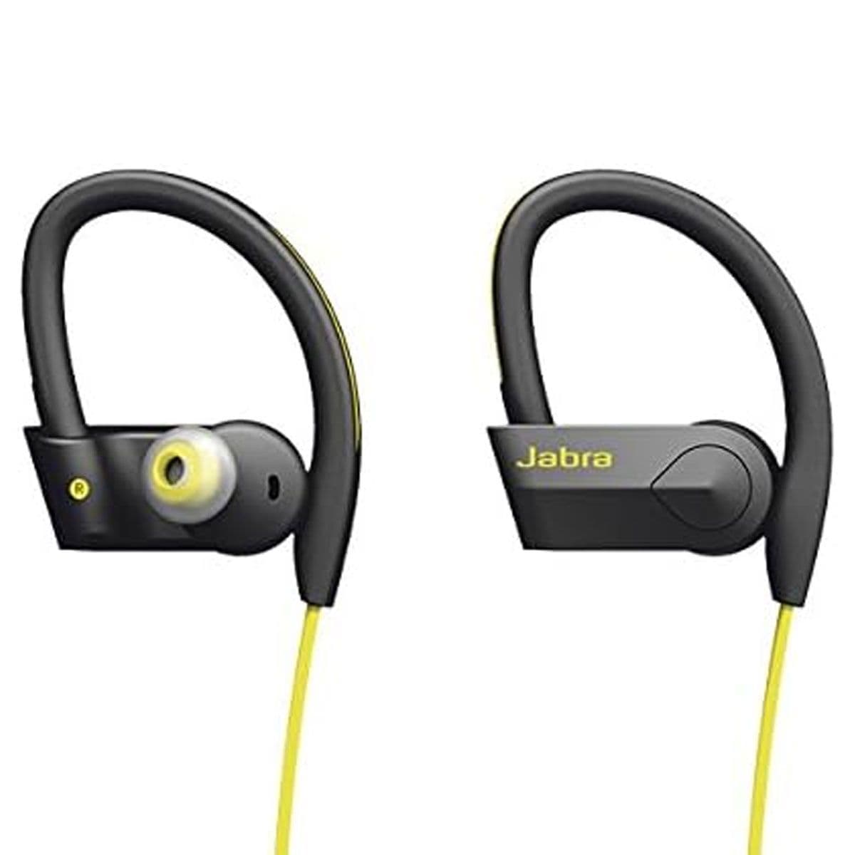 Jabra Sport Pace Wireless Bluetooth Earbuds with Microphone - Black and Yellow image 2