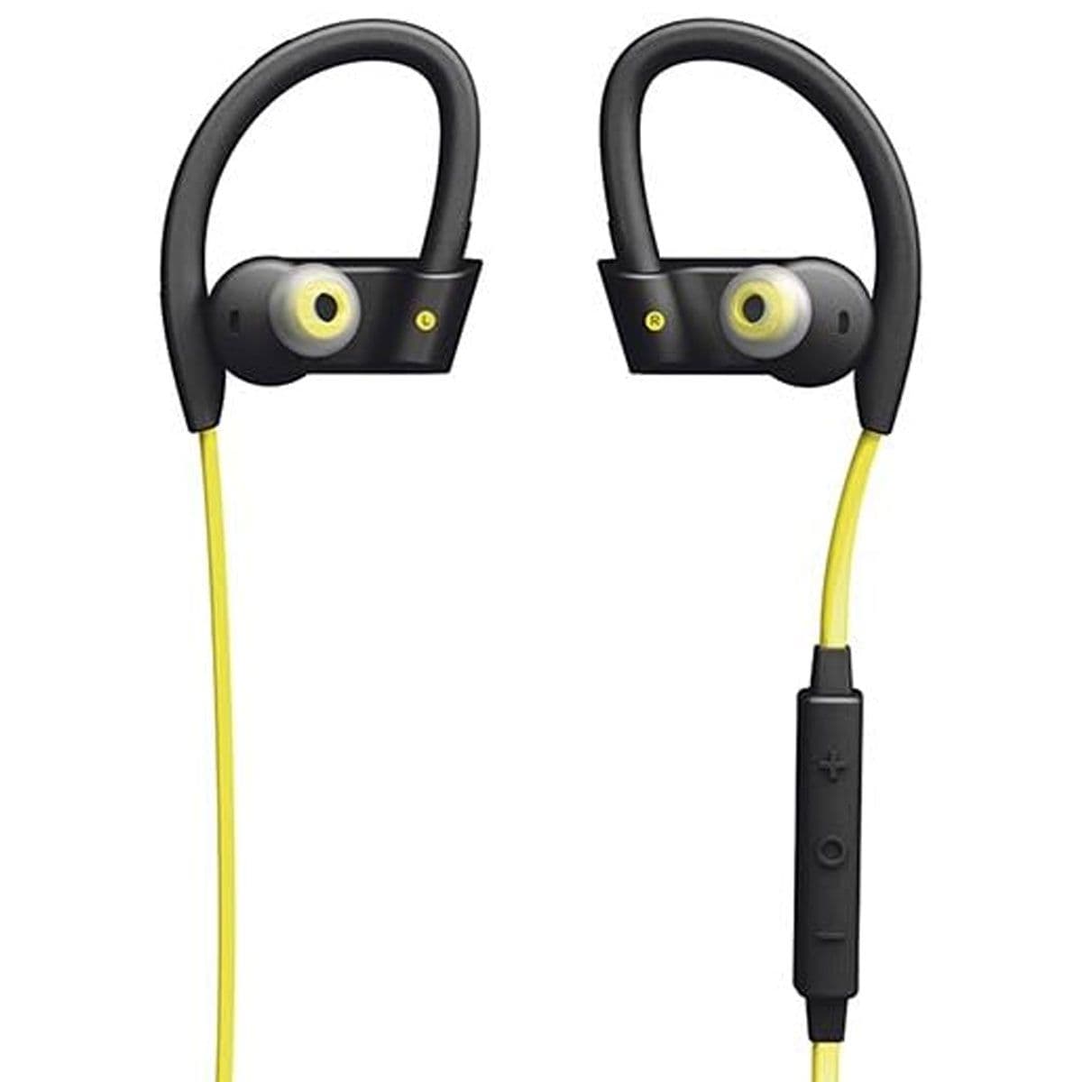 Jabra Sport Pace Wireless Bluetooth Earbuds with Microphone - Black and Yellow image 3