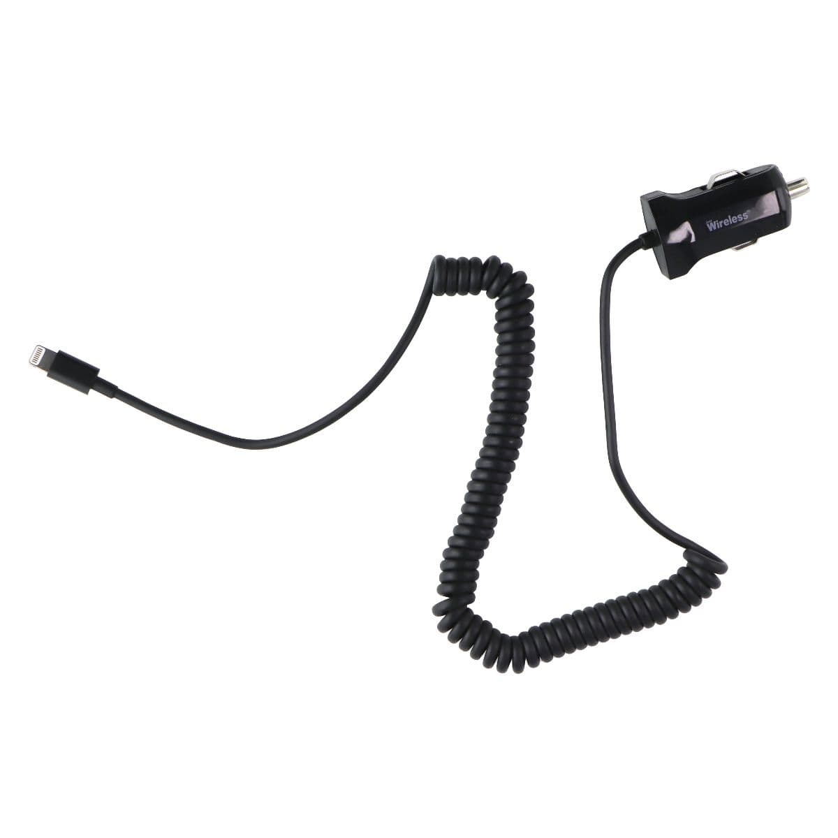 Just Wireless 2.1 Amp High Speed Car Charger with 8-Pin Connector - Black image 4