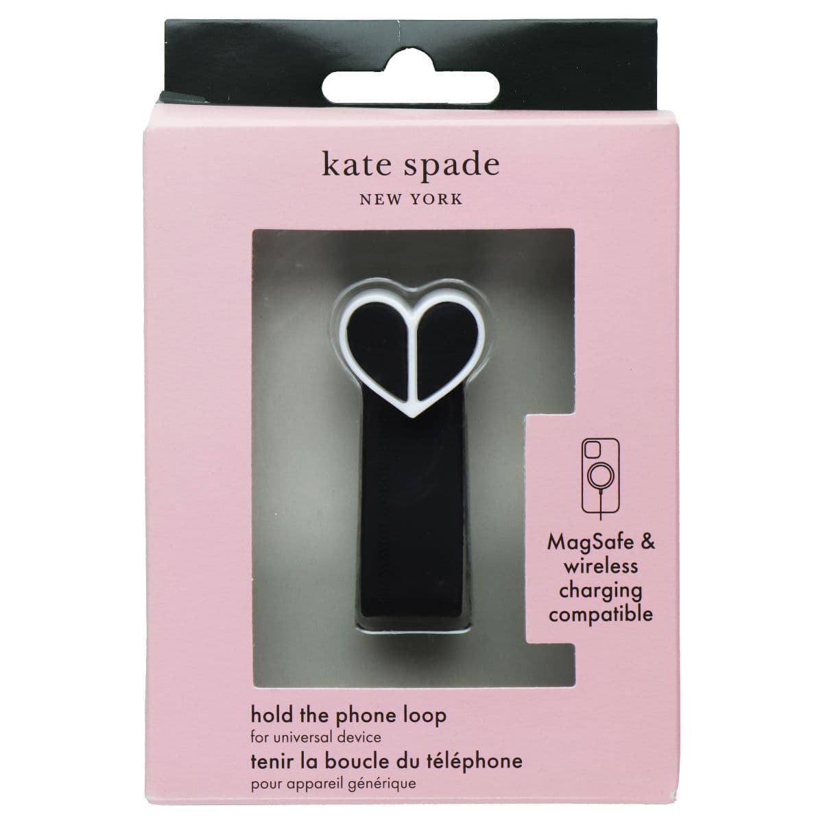 Kate Spade New York Phone Holder and Loop Stand - Black/White image 1