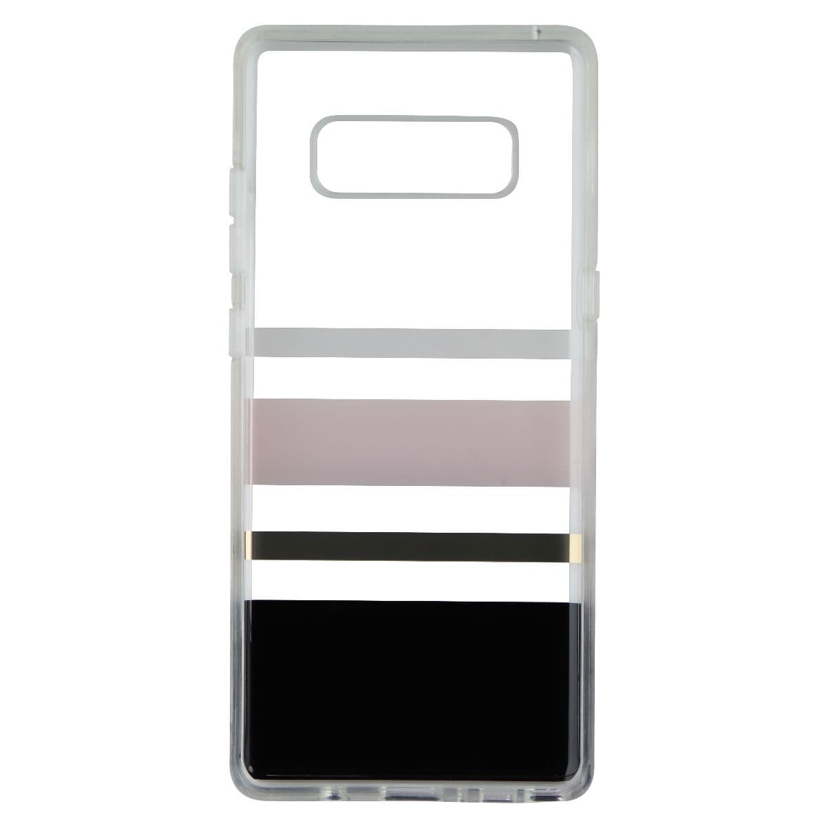 Kate Spade Flexible Hardshell Case for Galaxy Note8 - Pink/Gold/Blk/Clear Stripe image 3