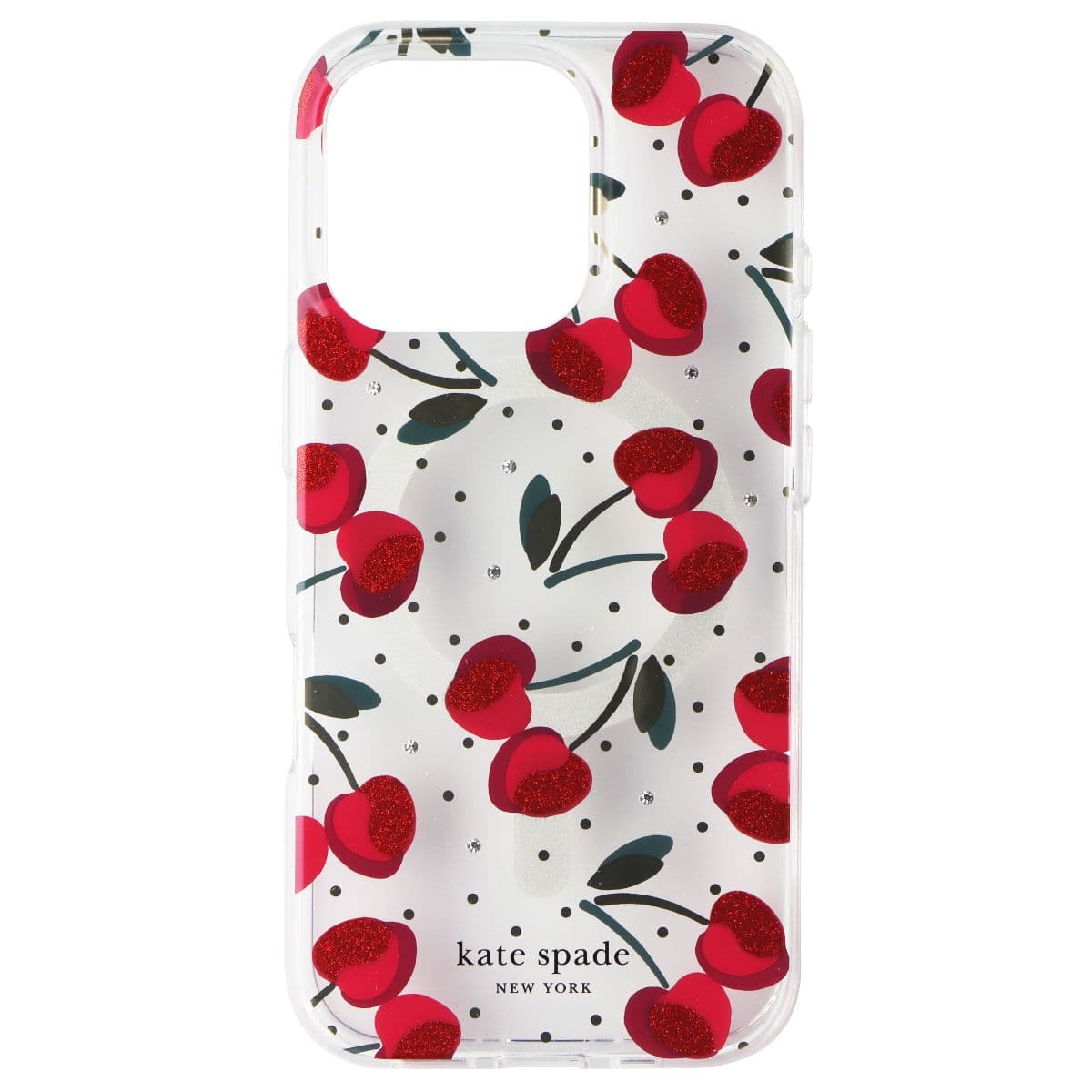Kate Spade Case for MagSafe for Apple iPhone 16 Pro - Cherry Dot Gems image 2