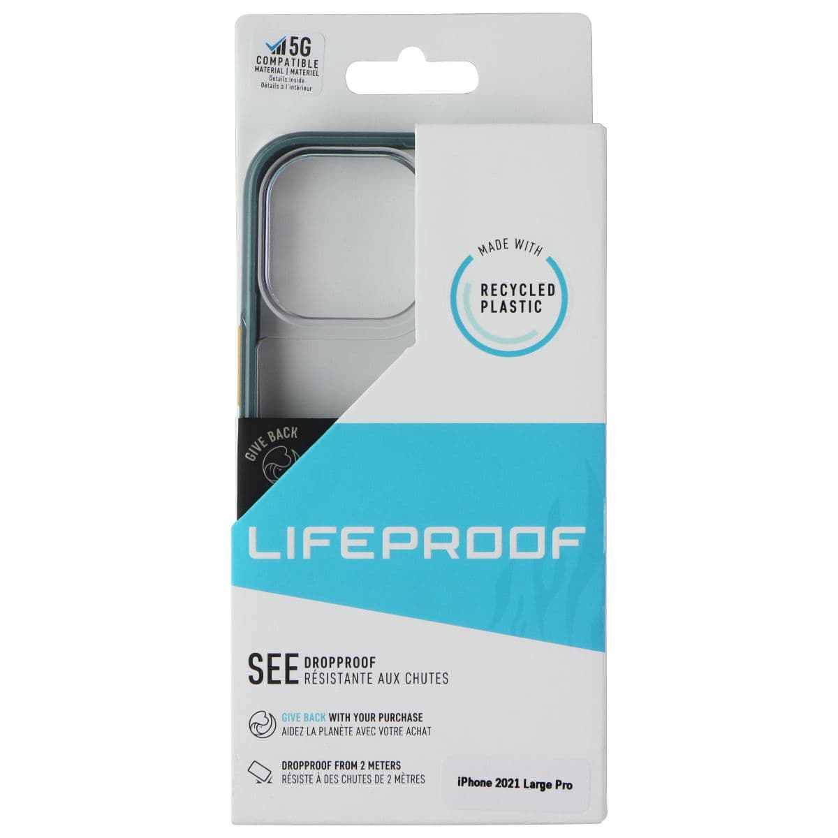 LifeProof See Series Case for Apple iPhone 13 Pro - Clear / Grey / Orange image 1