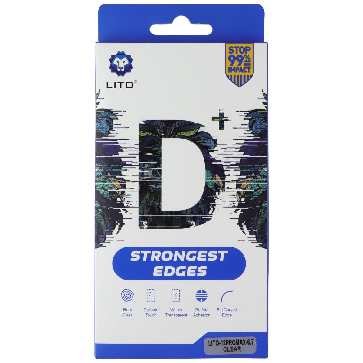 LITO D+ Strongest Edges Screen Protector for Apple iPhone 12 Pro Max - Clear image 1