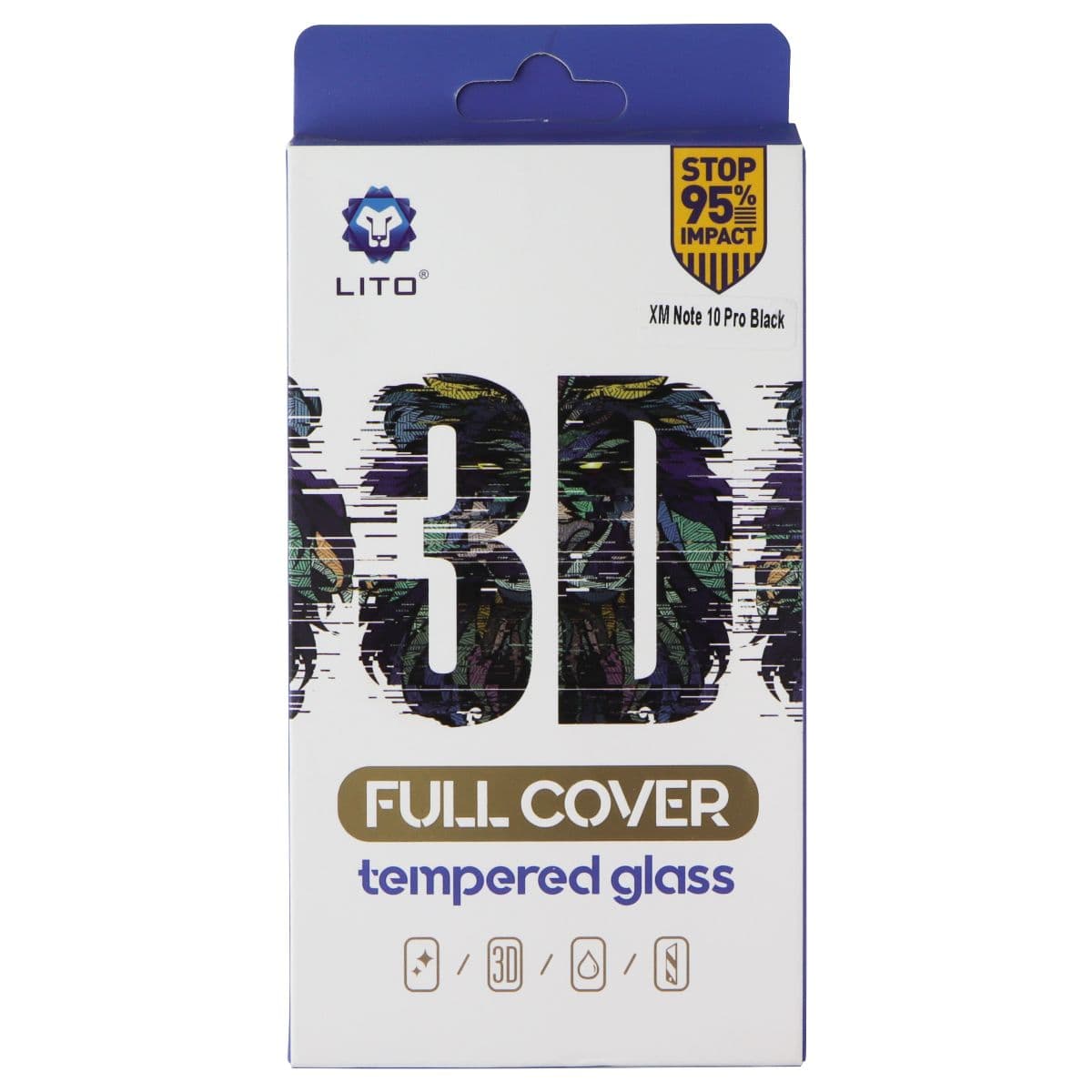 LITO 3D Full Cover Tempered Glass for Xiaomi Not 10 Pro - Clear w/ Black Border image 1