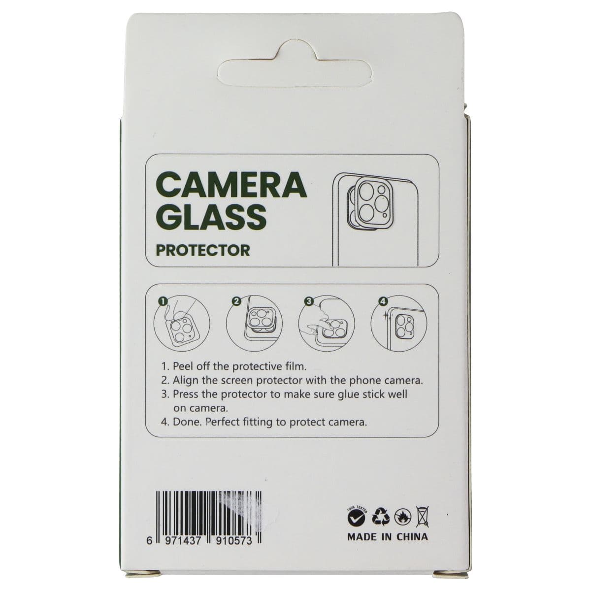 LITO S+ Camera Glass Protector for Samsung Galaxy S20 - Black image 2