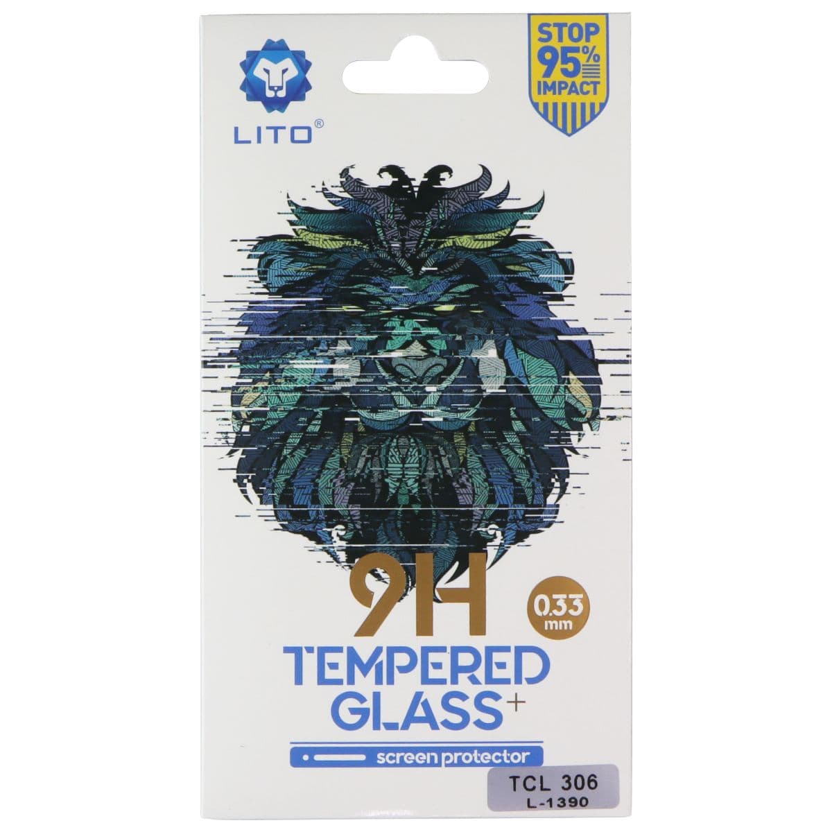 LITO 9H (.33mm) Tempered Glass Screen Protector for TCL 306 (L-1390) image 1