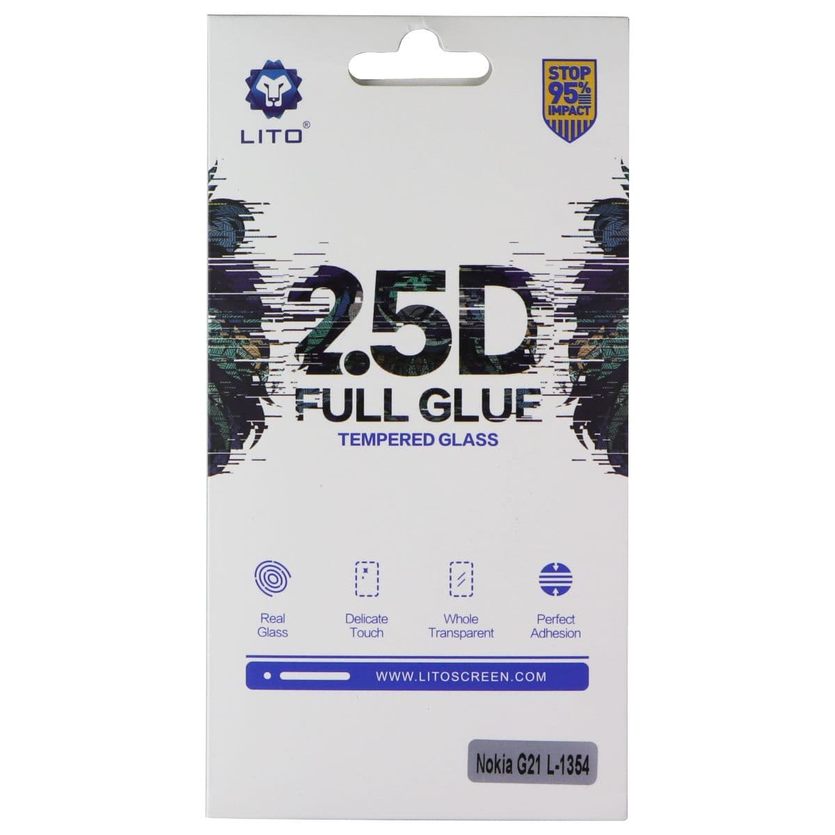 LITO 2.5D Full Glue Tempered Glass Screen Protector For Nokia G21 (L-1354) image 1