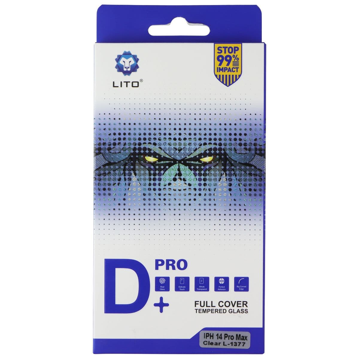 LITO Pro D+ Full Cover Tempered Glass for Apple iPhone 14 Pro Max image 1