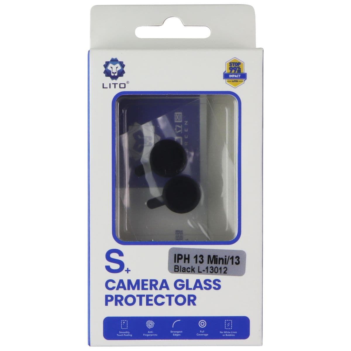 LITO S+ Camera Glass Protector for Apple iPhone 13/13 Mini - Black (L-13012) image 1