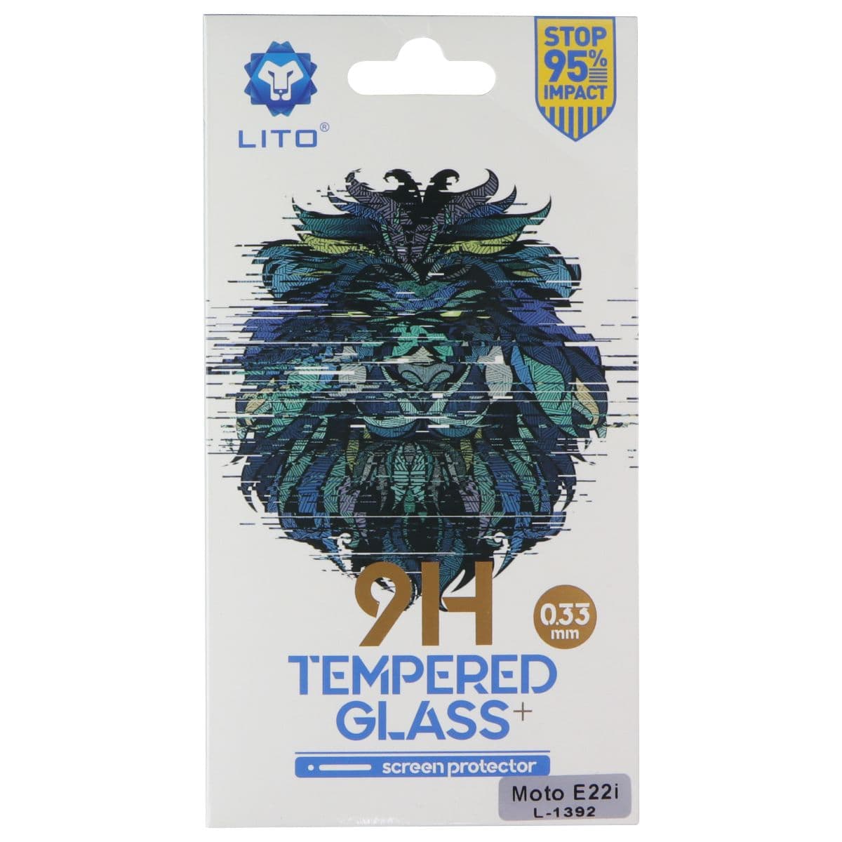 LITO 9H (.33mm) Tempered Glass Screen Protector for Motorola Moto E22i (L-1392) image 1