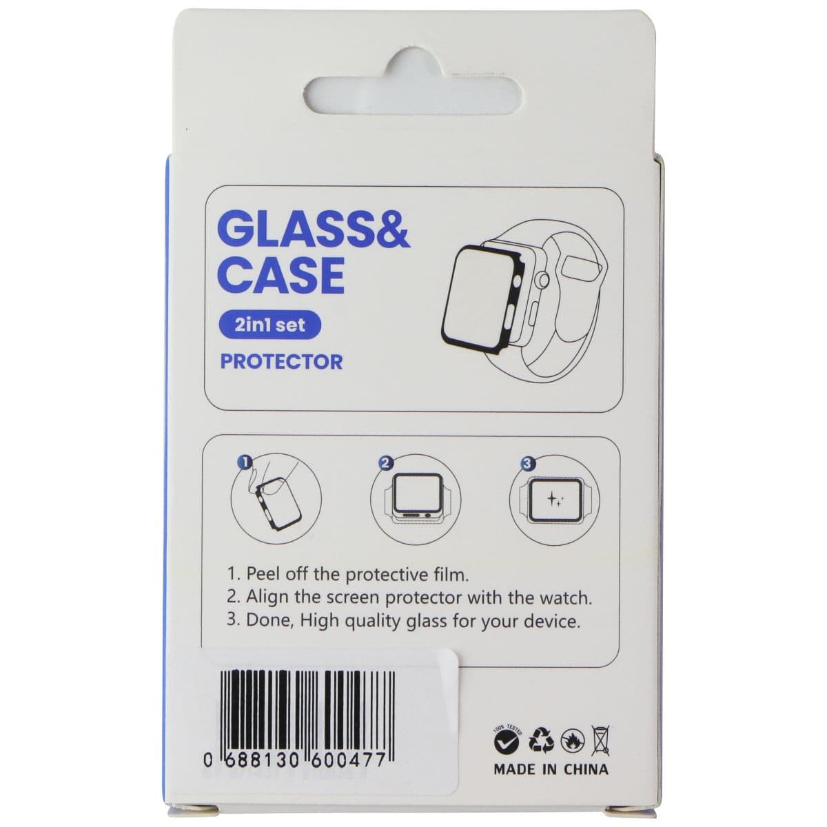 LITO S+ Glass & Slim Case for Apple Watch Series 9/8/7 (41mm) - Black image 2