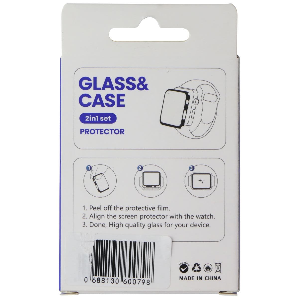 LITO S+ Glass & Rugged Case for Apple Watch Series SE/6/5/4 (44mm) - Black image 2