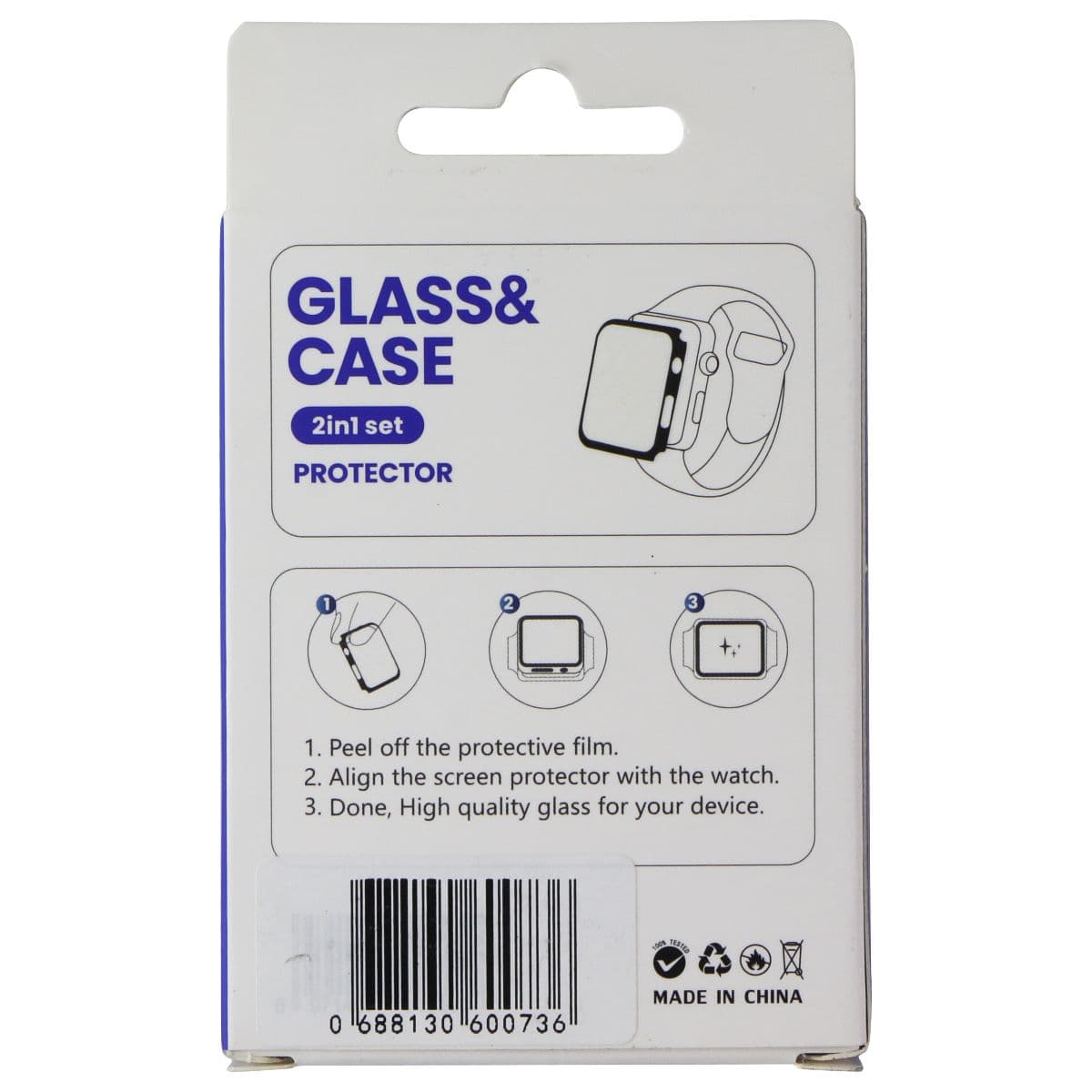 LITO S+ Glass & Rugged Case for Apple Watch Series 9/8/7 (45mm) - Black (L-1335) image 2