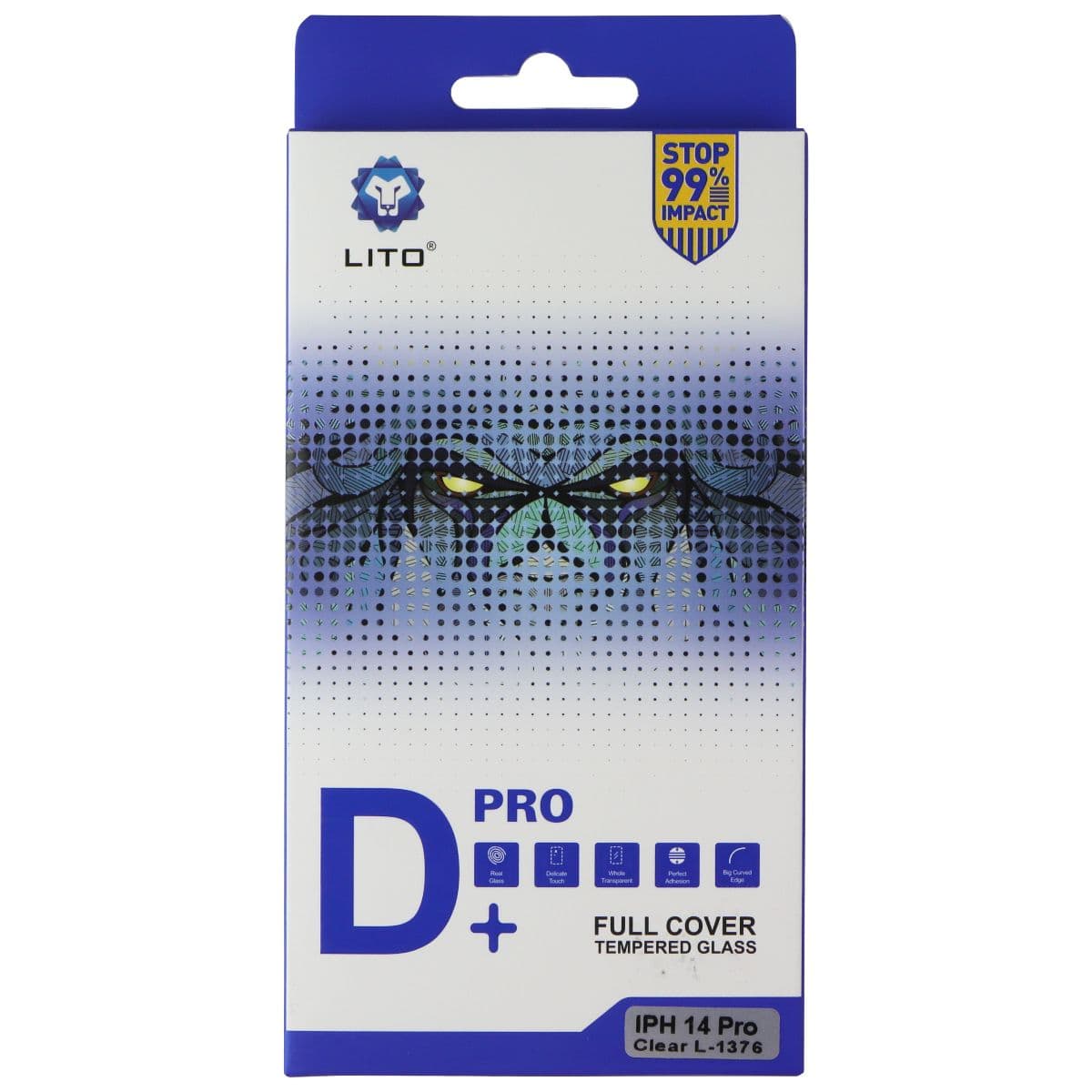 LITO Pro D+ Full Cover Tempered Glass for Apple iPhone 14 Pro image 1