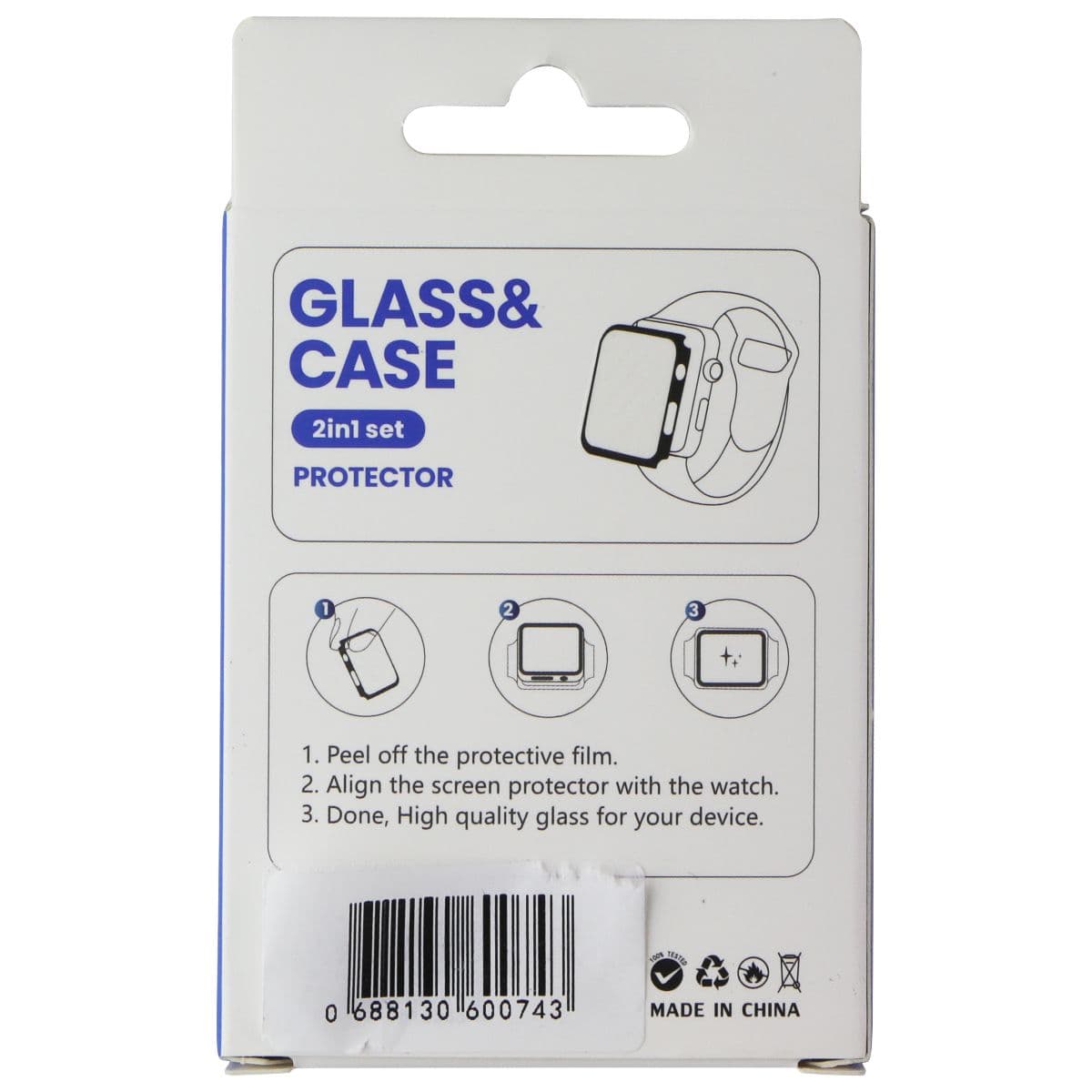 LITO S+ Glass & Rugged Case for Apple Watch Series 9/8/7 (45mm) - Blue (L-1336) image 2