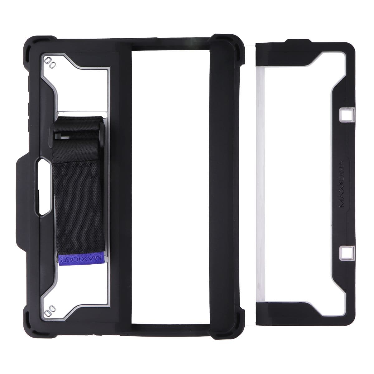 MAXCases Extreme Shell for Microsoft Surface Go 4/3/2/1 (10-inch) - Black/Clear image 2