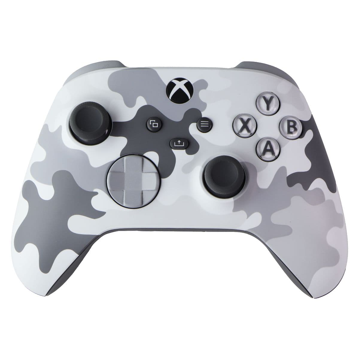 Microsoft Xbox Wireless Controller (1914) - Arctic Camo with CUSTOM BLACK BACK image 2