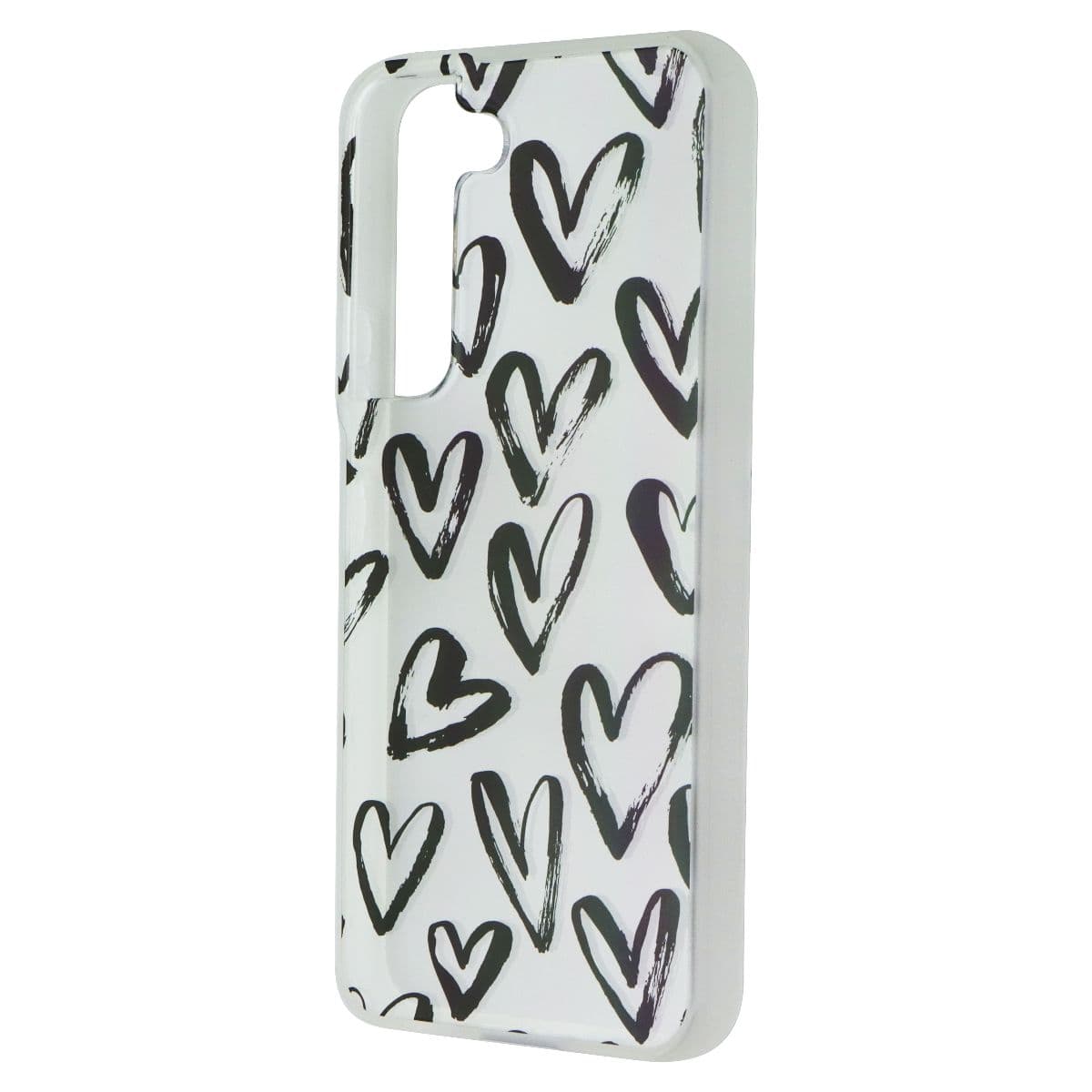 MyBat Pro Mood Series Case for Samsung Galaxy S22 - Black Hearts image 1