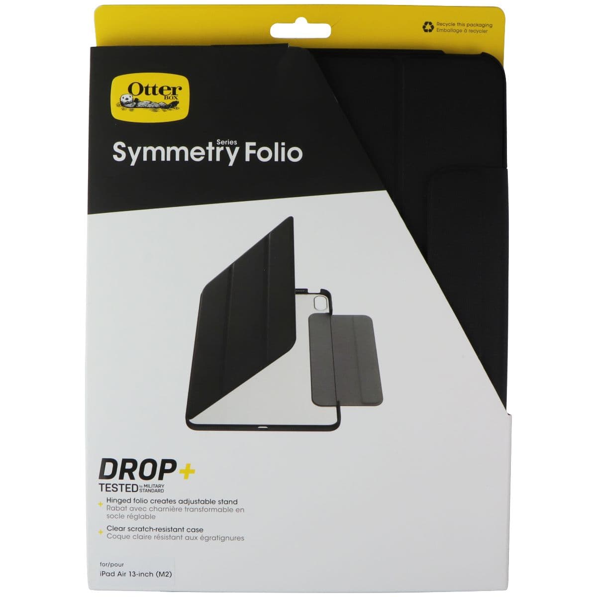 OtterBox Symmetry Folio for Apple iPad Air 13-inch M2 / M3 - Black/Clear image 1