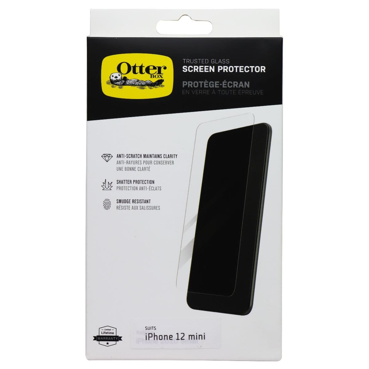 OtterBox Trusted Glass Screen Protector for Apple iPhone 12 mini - Clear image 1