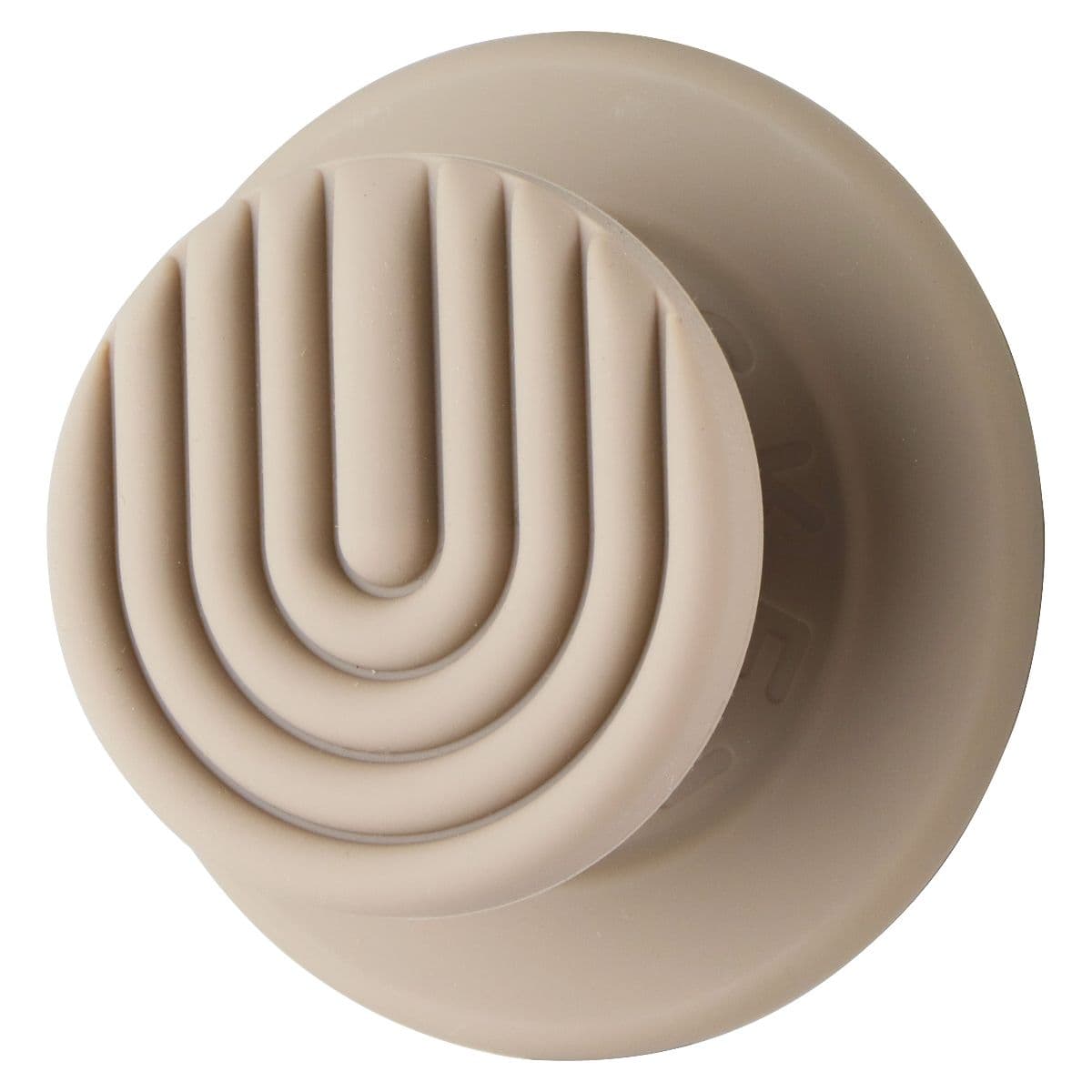 PopSockets Phone Grip for MagSafe with Swappable Top - Curves Latte (Brown)