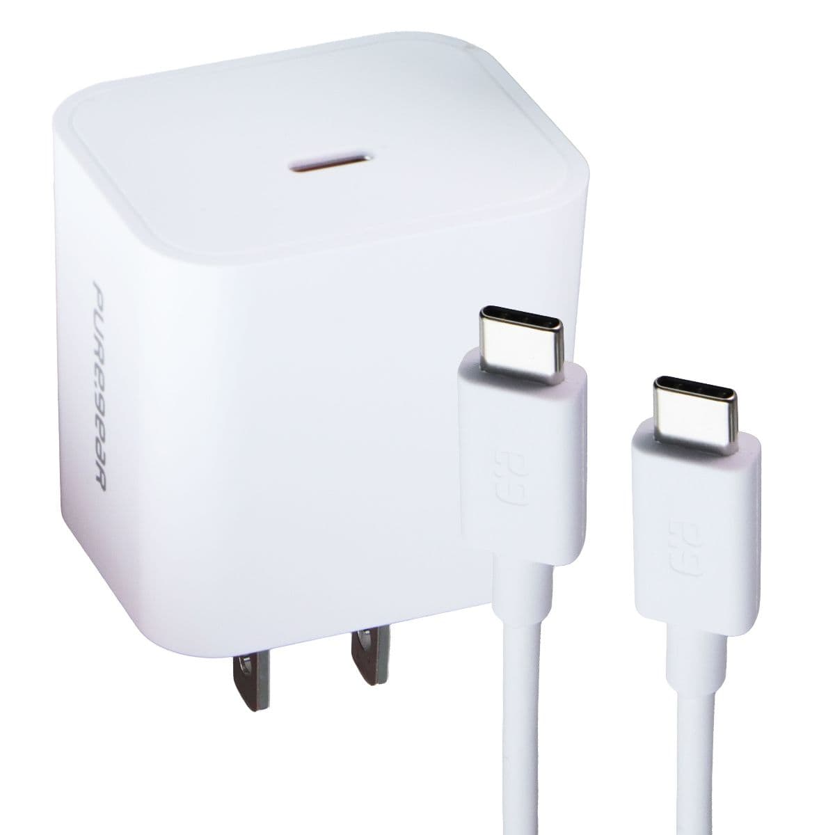PureGear LightSpeed (30W) USB-C Wall Charger + USB-C Cable - White (63995PG) image 1