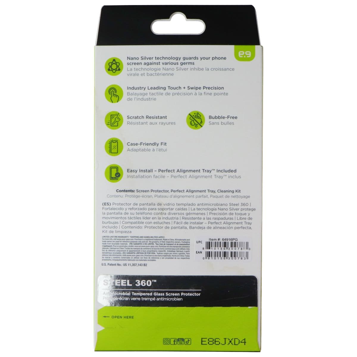 PureGear Steel 360 Tempered Glass Screen Protector for Apple iPhone 16 Pro Max image 2