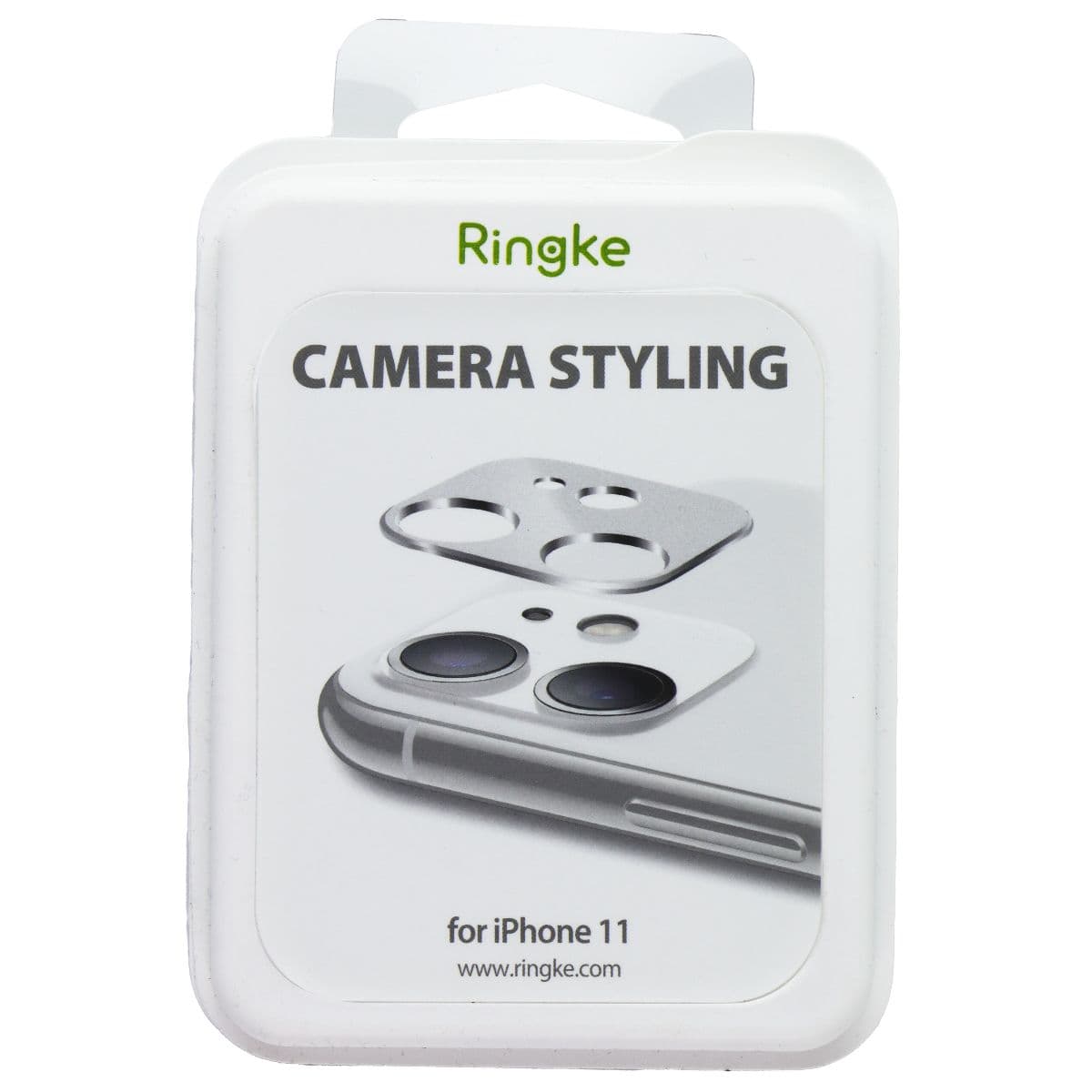 Ringke Camera Styling Lens Protector for iPhone 11 Smartphones - Silver image 1