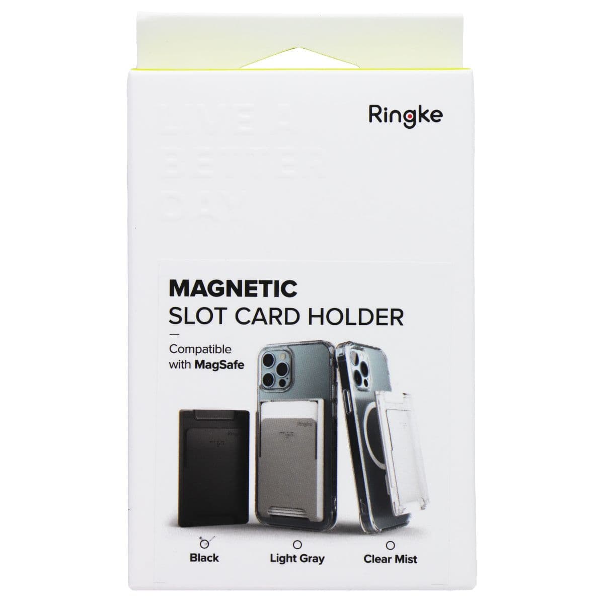 Ringke Magnetic Slot Card Holder for MagSafe Devices - Black image 1