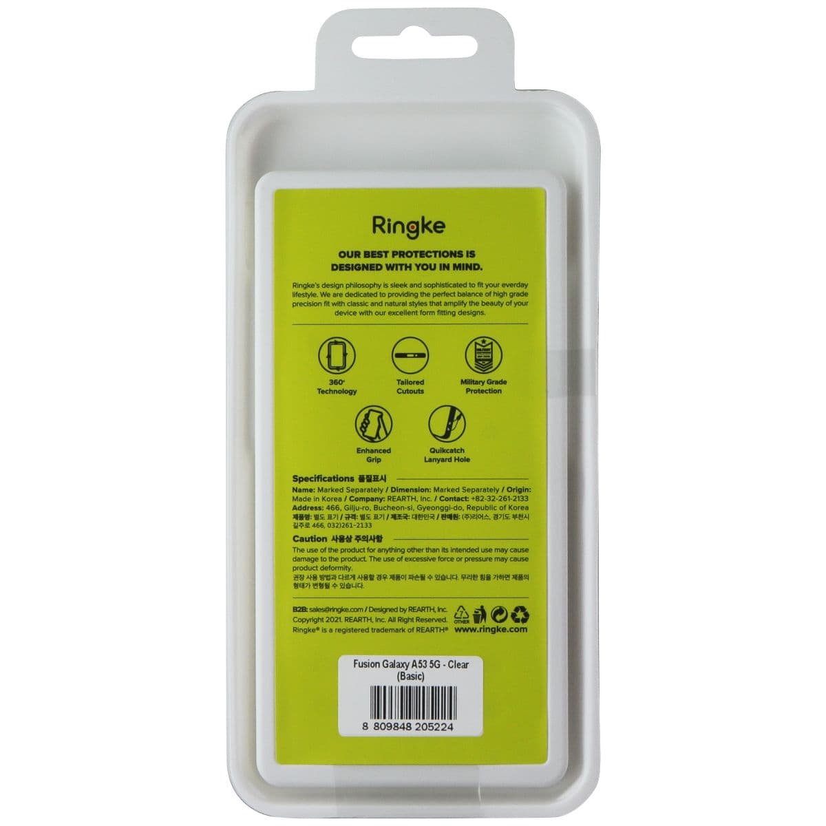 Ringke Fusion Series Case for Samsung Galaxy A53 5G - Clear image 2