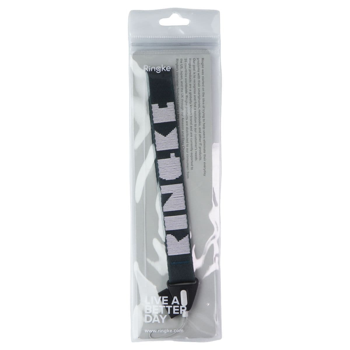 Ringke Camera and Phone Wrist Strap Lanyard - Peacock Green / White Letters image 1