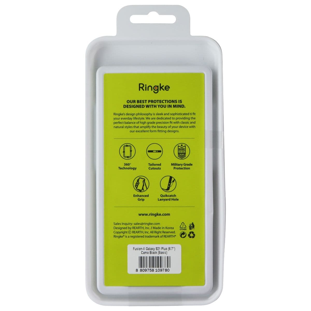 Ringke Fusion X Series Case for Samsung Galaxy S21+ (Plus) - Black Camo image 2