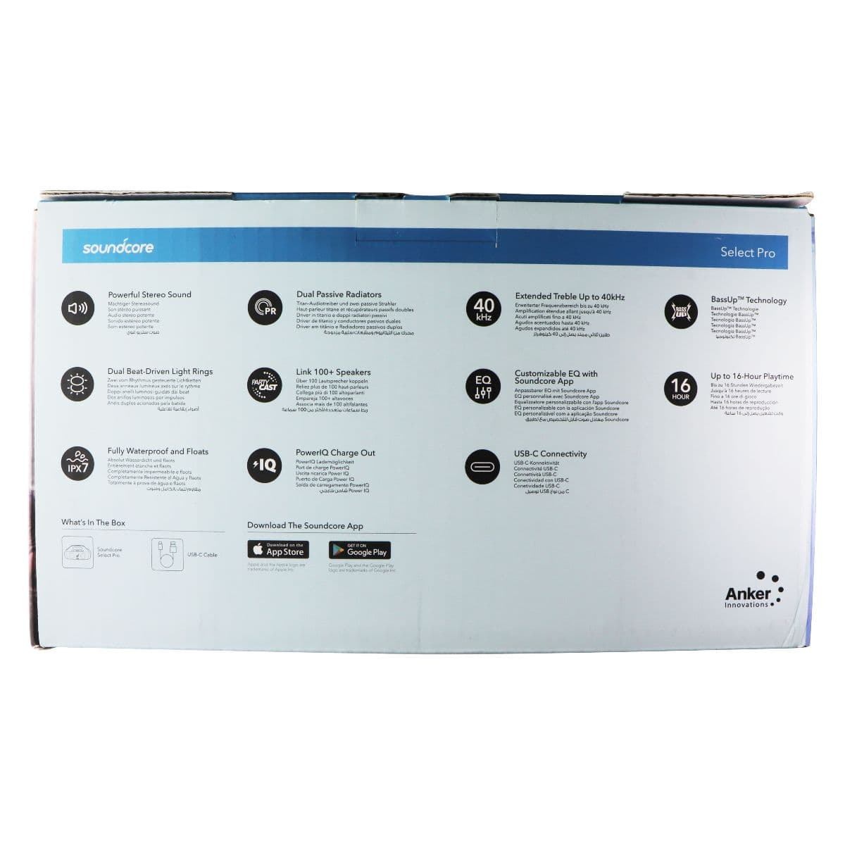 Soundcore by Anker Select Pro Portable IPX7 Waterproof Speaker - Black image 6