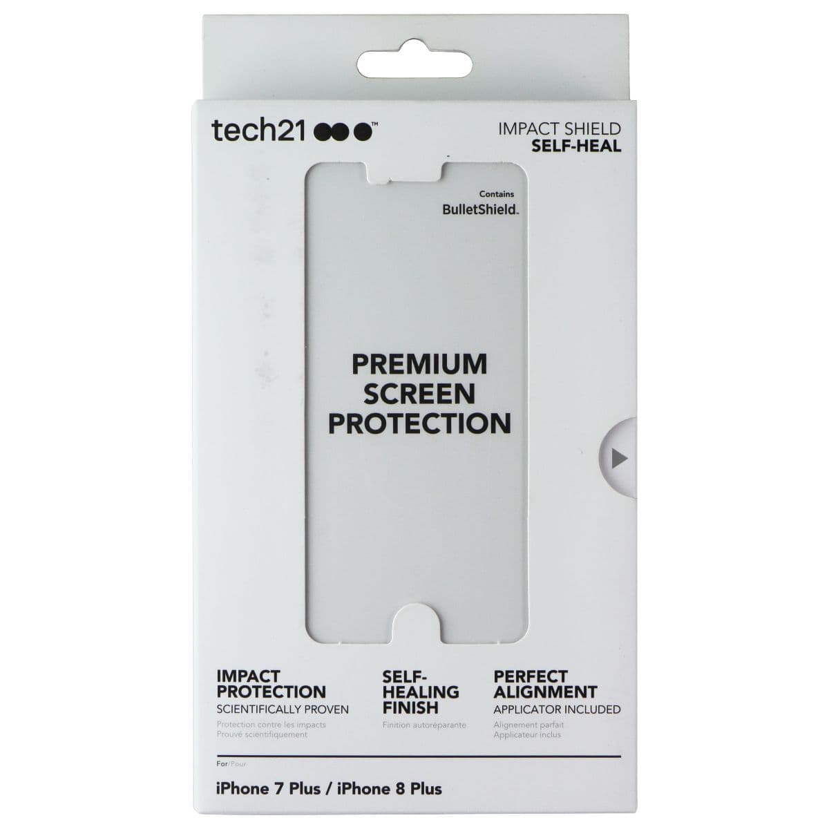 Tech21 Impact Shield Screen Protector for Apple iPhone 8 Plus/7 Plus - Clear image 1