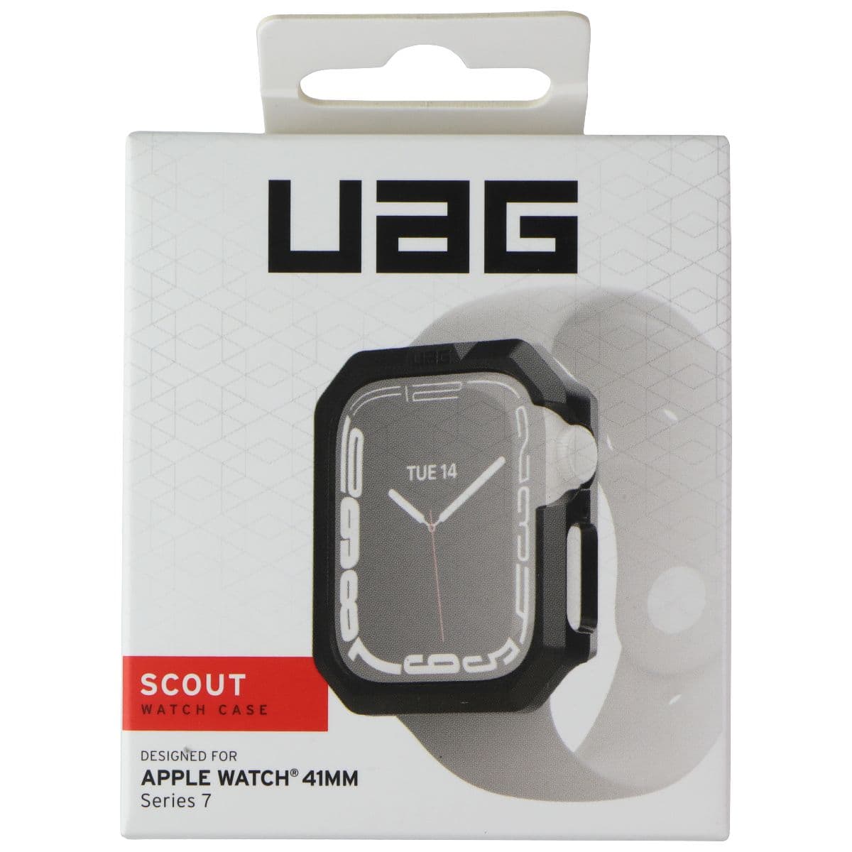 Urban Armor Gear Scout Watch Case for Apple Watch (41mm) Series 9/8/7 - Black image 1