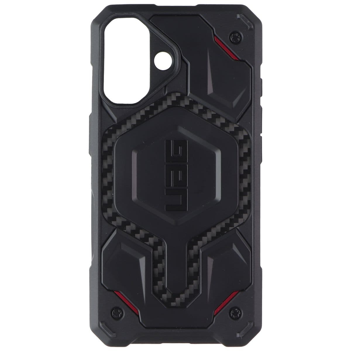 UAG Monarch Pro Series Case for MagSafe for iPhone 16 - Black/Carbon/Red image 2