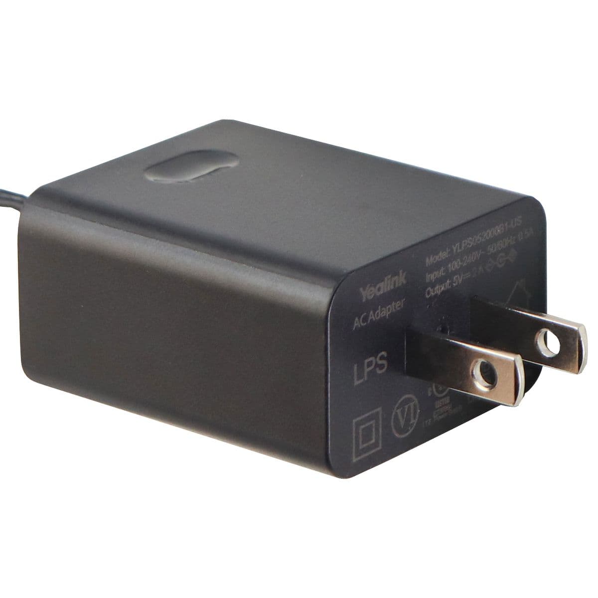 Yealink (5V/2-Amp) AC Adapter Wall Charger - Black (YLPS052000B1-US) image 2