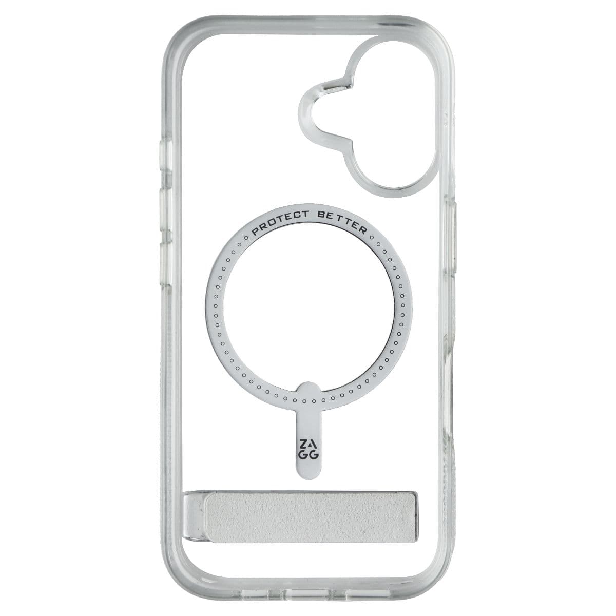 ZAGG Crystal Palace Snap Kickstand Case for MagSafe for Apple iPhone 16 - Clear image 3