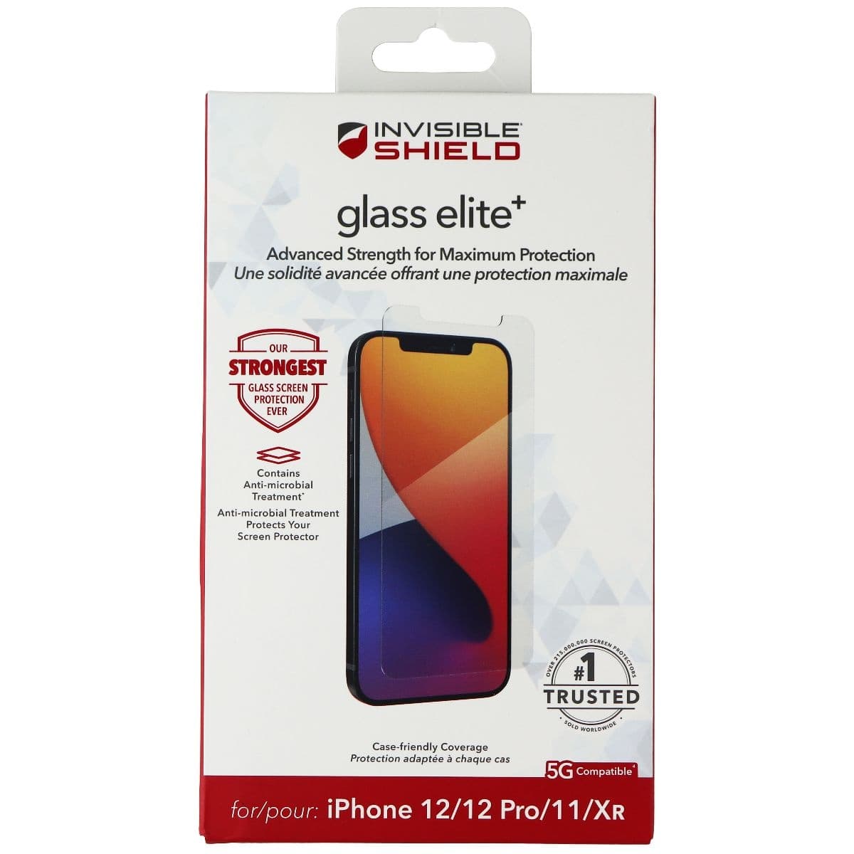 ZAGG InvisibleShield Glass Elite+ Screen Protector for Apple iPhone 12 / 12 Pro image 1