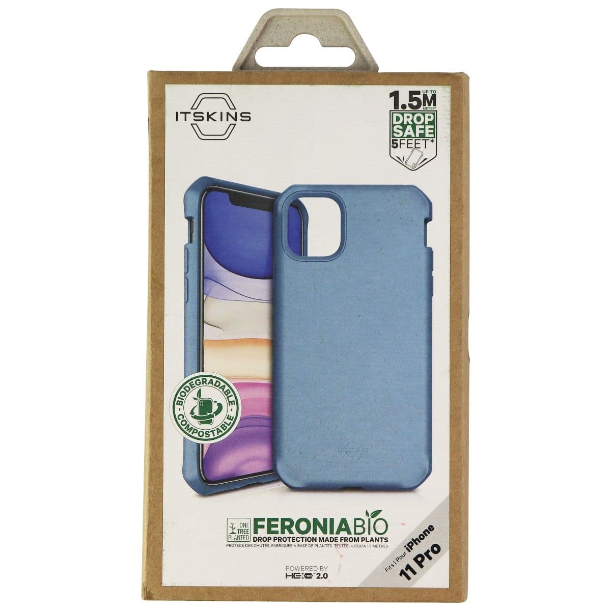 ITSKINS Feroniabio Terra Plant Case for Apple iPhone 11 Pro - Blue image 4
