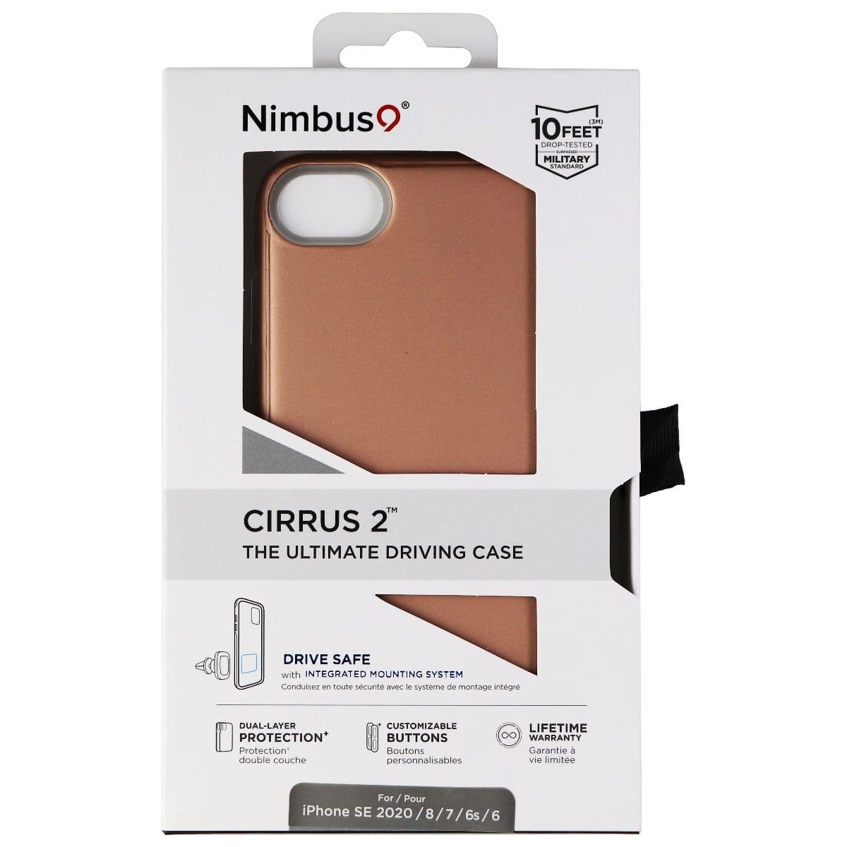Nimbus9 Cirrus 2 Case for Apple iPhone SE (2nd Gen) / 8 / 7 / 6s - Rose Clear image 5